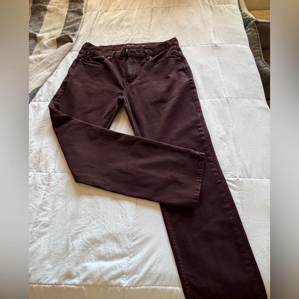 Plum jean style pants